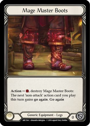 Mage Master Boots (ARC154) - Arcane Rising 1st Edition Cold Foil
