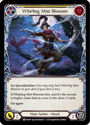 Whirling Mist Blossom (CRU074) - Crucible of War Unlimited Edition Rainbow Foil
