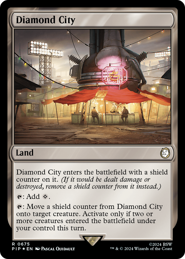 Diamond City (PIP-675) - Fallout Foil - Premium MTG Single from Wizards of the Coast - Just $2.70! Shop now at Game Crave Tournament Store
