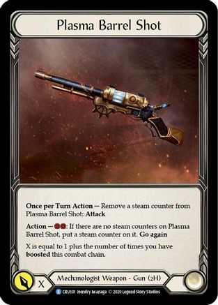 Plasma Barrel Shot (CRU101) - Crucible of War Unlimited Edition Rainbow Foil