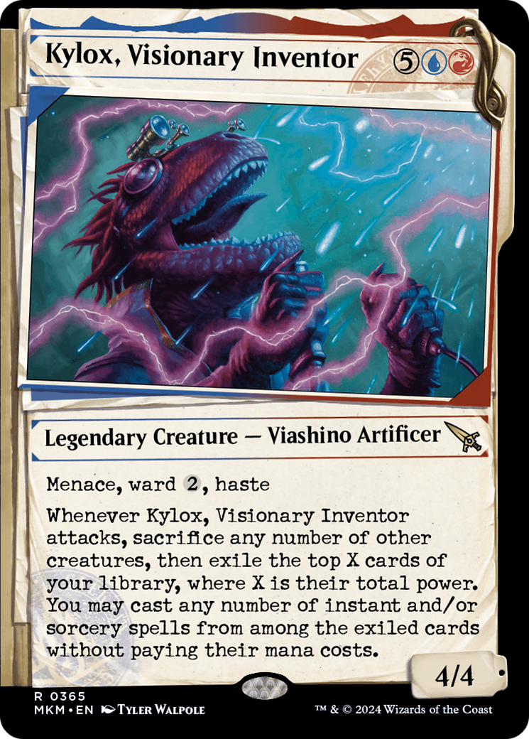 Kylox, Visionary Inventor (MKM-365) - Murders at Karlov Manor: (Showcase) Foil - Premium MTG Single from Wizards of the Coast - Just $0.25! Shop now at Game Crave Tournament Store