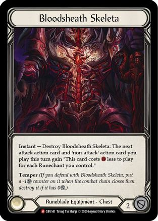 Bloodsheath Skeleta (CRU141) - Crucible of War 1st Edition Cold Foil
