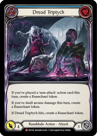 Dread Triptych (CRU142) - Crucible of War Unlimited Edition Rainbow Foil