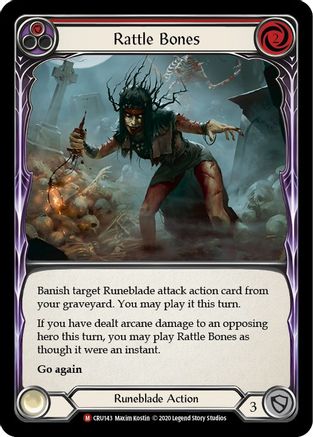 Rattle Bones (CRU143) - Crucible of War Unlimited Edition Rainbow Foil