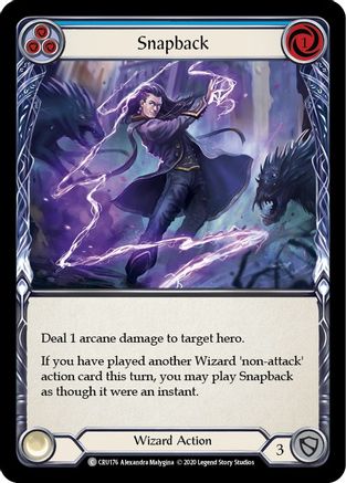 Snapback (Blue) (CRU176) - Crucible of War 1st Edition Rainbow Foil