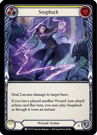 Snapback (Yellow) (CRU175) - Crucible of War Unlimited Edition Rainbow Foil