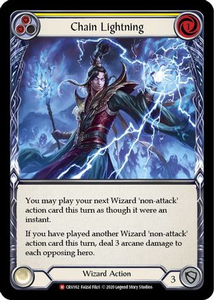 Chain Lightning (CRU162) - Crucible of War Unlimited Edition Rainbow Foil