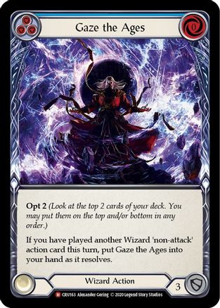 Gaze the Ages (CRU163) - Crucible of War 1st Edition Rainbow Foil