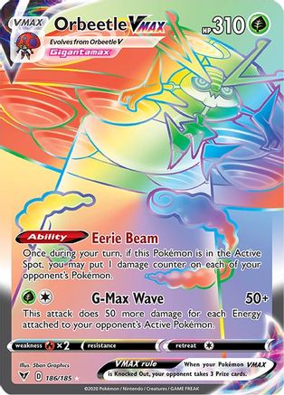 Orbeetle VMAX 186/185 - Vivid Voltage Holofoil