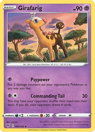 Girafarig 65/185 - Vivid Voltage