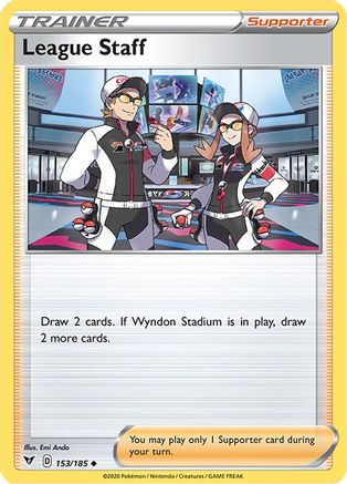 League Staff 153/185 - Vivid Voltage Reverse Holofoil
