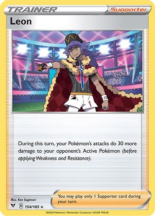 Leon 154/185 - Vivid Voltage Holofoil