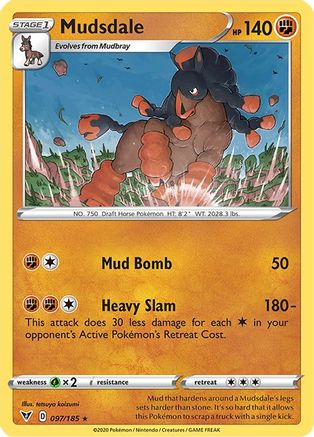 Mudsdale 97/185 - Vivid Voltage Reverse Holofoil