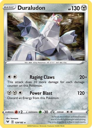 Duraludon 129/185 - Vivid Voltage Reverse Holofoil