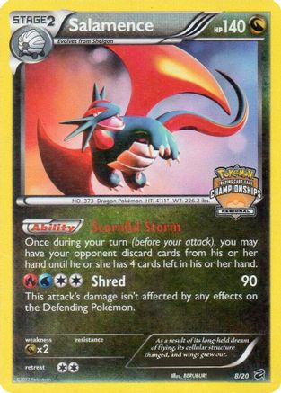 Salamence - 8/20 (Regional Championships) 8 - League & Championship Cards