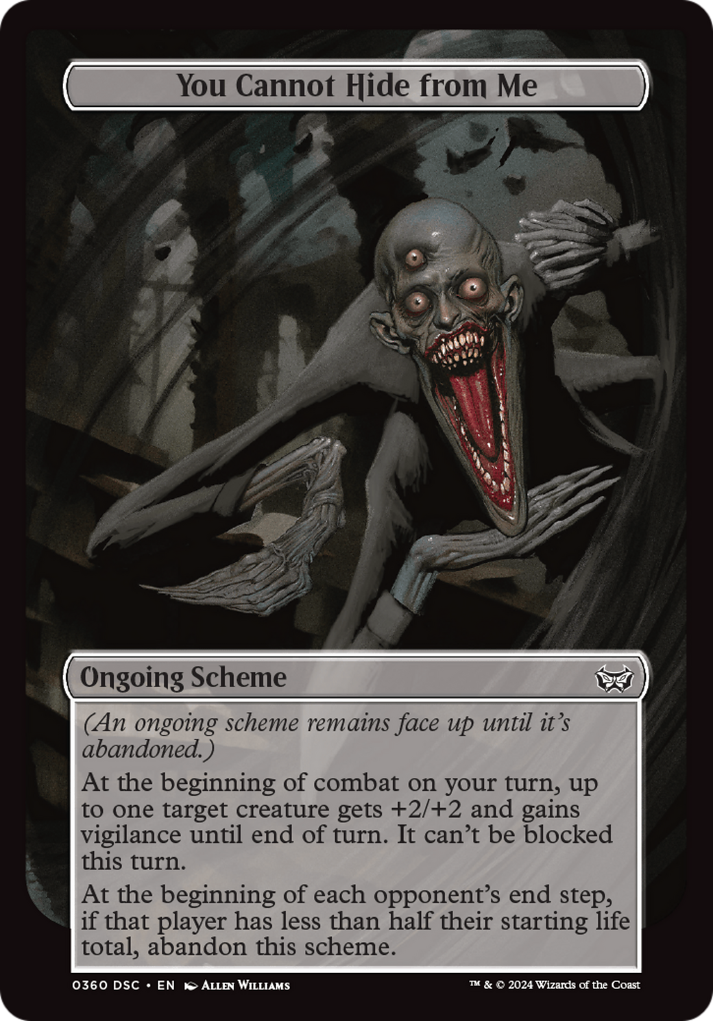 You Cannot Hide from Me (DSC-360) - Duskmourn: House of Horror Commander - Premium MTG Single from Wizards of the Coast - Just $0.25! Shop now at Game Crave Tournament Store