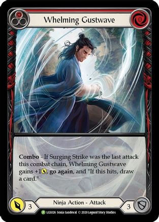 Whelming Gustwave (Red) - LGS026 (LGS026) - Flesh and Blood: Promo Cards