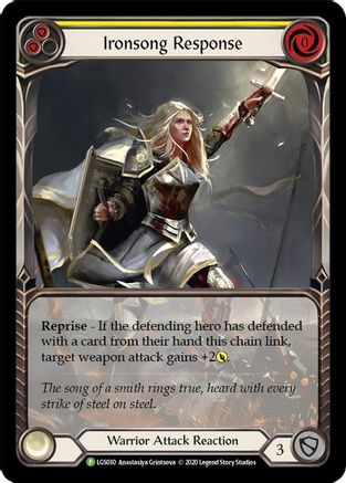 Ironsong Response (Yellow) (LGS030) - Flesh and Blood: Promo Cards