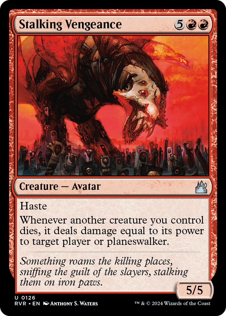 Stalking Vengeance (RVR-126) - Ravnica Remastered - Premium MTG Single from Wizards of the Coast - Just $0.25! Shop now at Game Crave Tournament Store