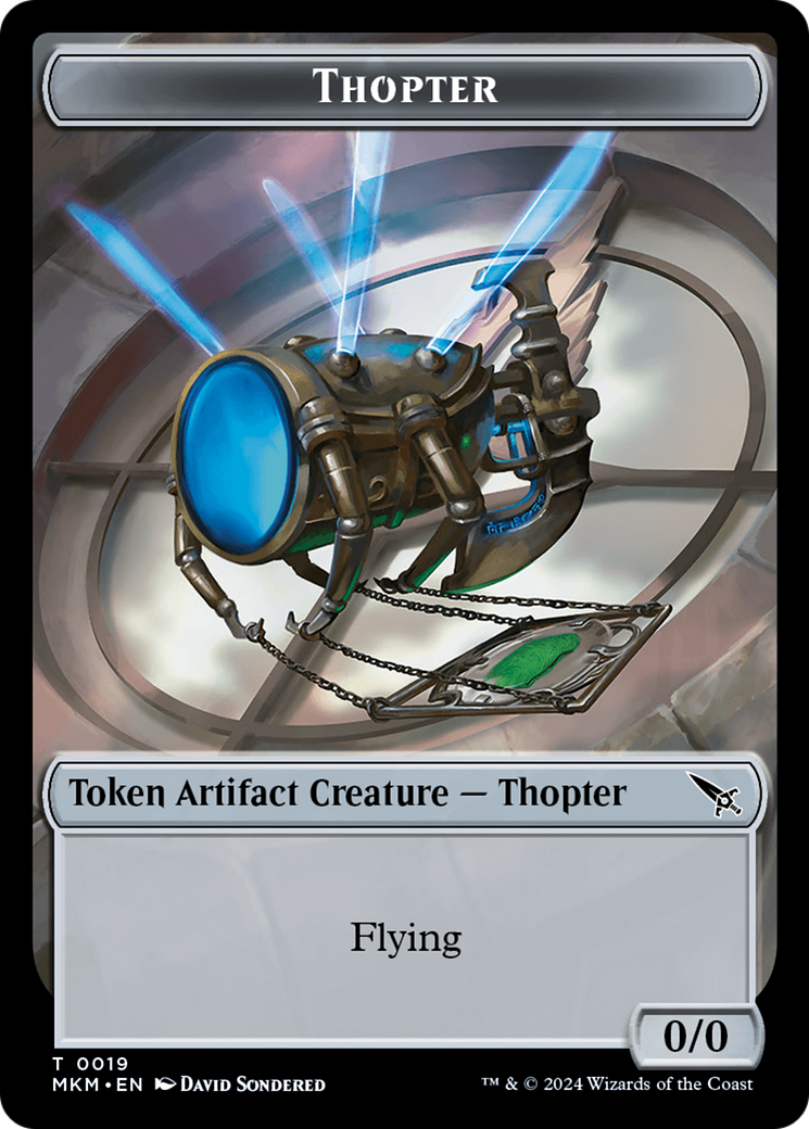 Thopter (TMKM-019) - Murders at Karlov Manor Tokens - Premium MTG Single from Wizards of the Coast - Just $0! Shop now at Game Crave Tournament Store