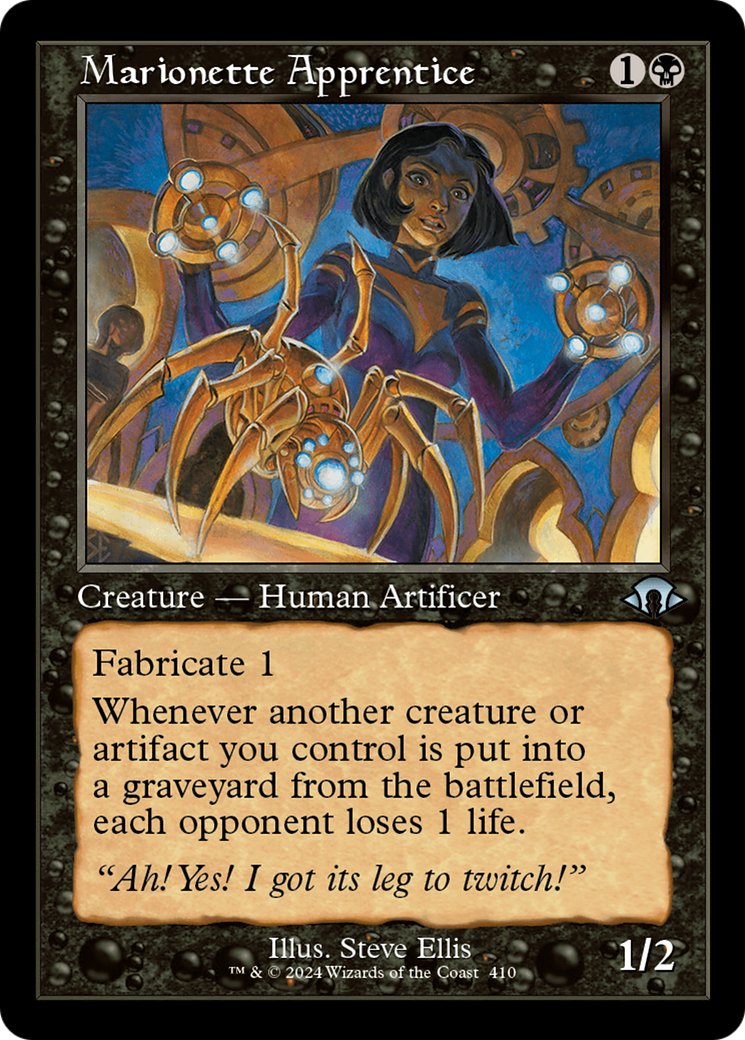 Marionette Apprentice (MH3-410) - Modern Horizons 3 - Premium MTG Single from Wizards of the Coast - Just $1.18! Shop now at Game Crave Tournament Store