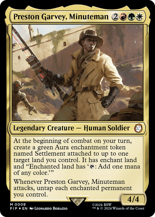 Preston Garvey, Minuteman (PIP-008) - Fallout - Premium MTG Single from Wizards of the Coast - Just $0.25! Shop now at Game Crave Tournament Store
