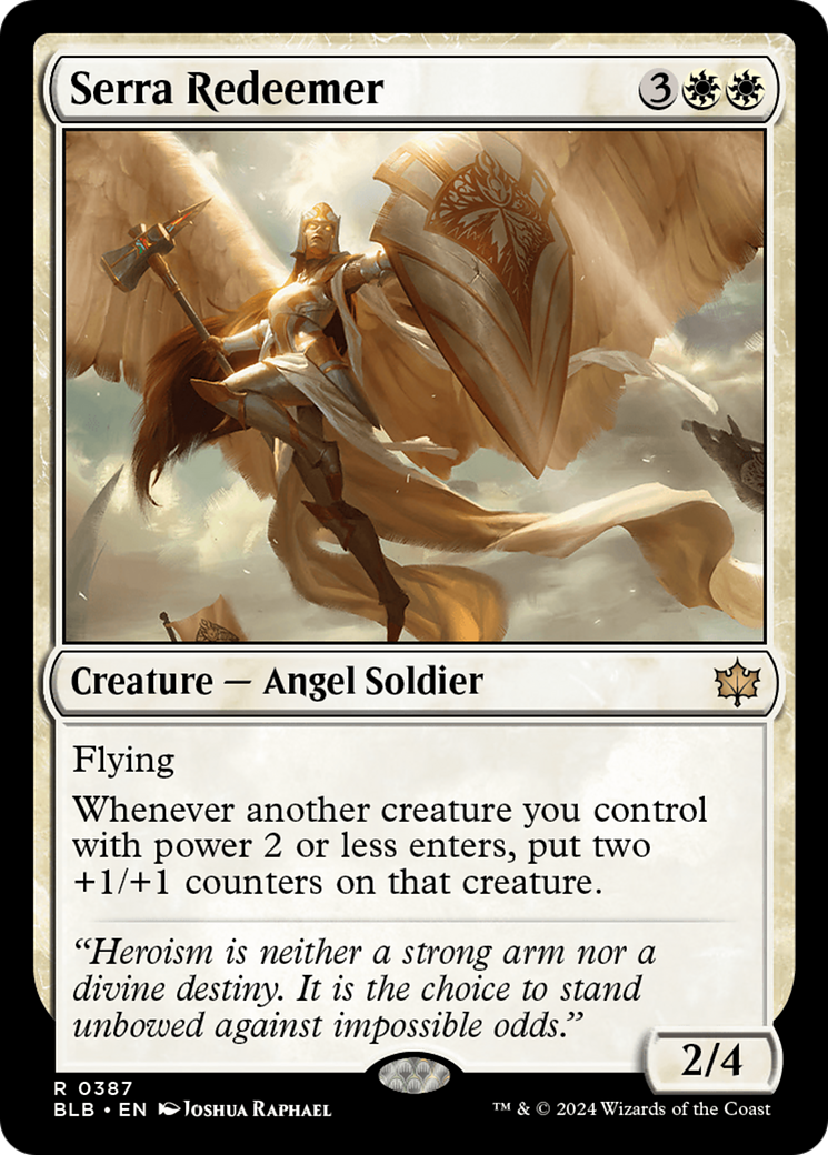 Serra Redeemer (BLB-387) - Bloomburrow - Premium MTG Single from Wizards of the Coast - Just $0.25! Shop now at Game Crave Tournament Store