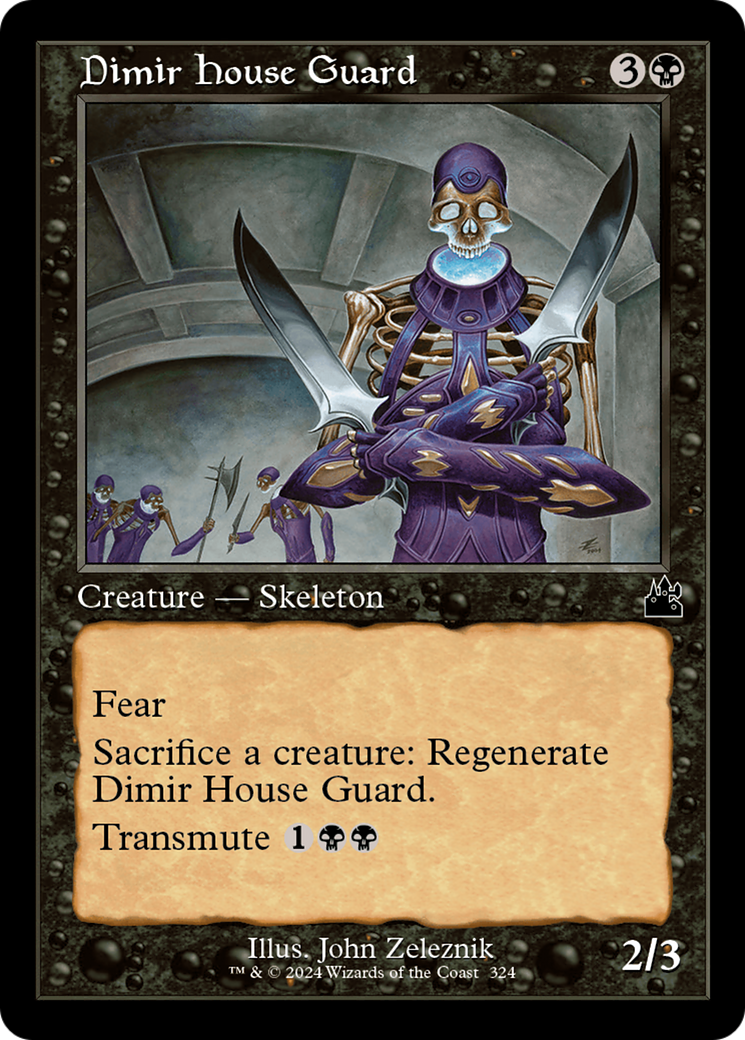 Dimir House Guard (RVR-324) - Ravnica Remastered Foil - Premium MTG Single from Wizards of the Coast - Just $0.26! Shop now at Game Crave Tournament Store