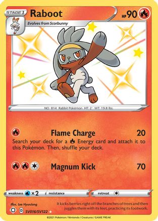 Raboot SV016/122 - Shiny Vault Holofoil
