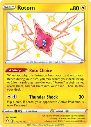 Rotom SV038/122 - Shiny Vault Holofoil