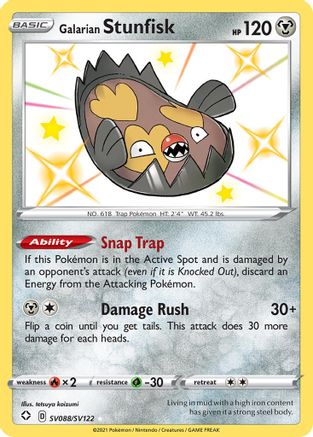 Galarian Stunfisk SV088/122 - Shiny Vault Holofoil