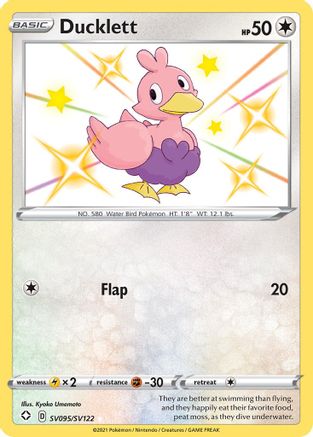 Ducklett SV095/122 - Shiny Vault Holofoil