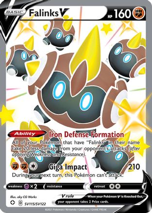 Falinks V SV115/122 - Shiny Vault Holofoil