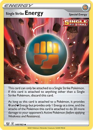 Single Strike Energy 141/163 - Battle Styles
