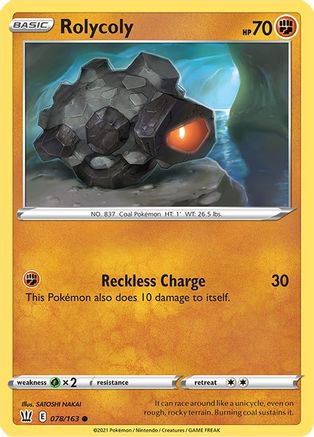 Rolycoly 78/163 - Battle Styles Reverse Holofoil