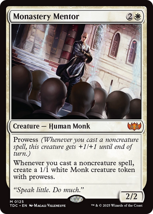 Monastery Mentor (TDC-125) - Tarkir: Dragonstorm Commander - Premium MTG Single from Wizards of the Coast - Just $0.23! Shop now at Game Crave Tournament Store