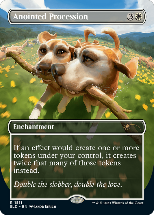 Anointed Procession // Anointed Procession (SLD-1511) - Secret Lair Drop (Borderless) Foil - Premium MTG Single from Wizards of the Coast - Just $66.42! Shop now at Game Crave Tournament Store