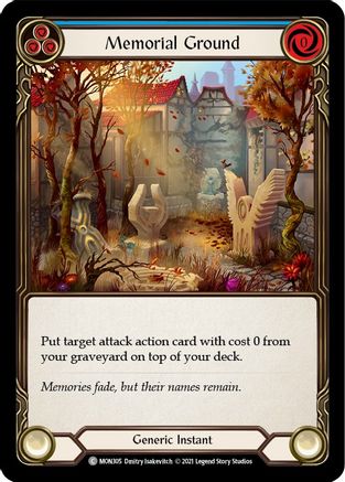 Memorial Ground (Blue) (MON305) - Monarch Unlimited Edition Rainbow Foil