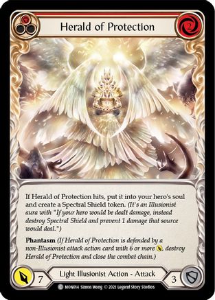 Herald of Protection (Red) (MON014) - Monarch 1st Edition