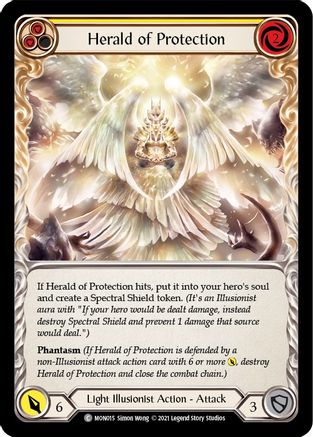 Herald of Protection (Yellow) (MON015) - Monarch 1st Edition