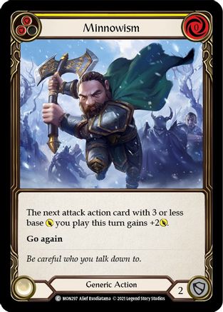 Minnowism (Yellow) (MON297) - Monarch Unlimited Edition Rainbow Foil