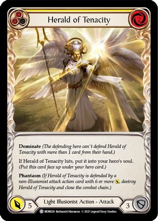 Herald of Tenacity (Yellow) (MON024) - Monarch 1st Edition