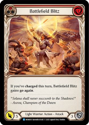 Battlefield Blitz (Red) (MON036) - Monarch 1st Edition