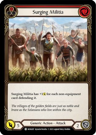 Surging Militia (Red) (MON287) - Monarch Unlimited Edition