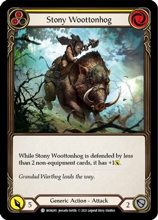 Stony Woottonhog (Yellow) (MON285) - Monarch Unlimited Edition