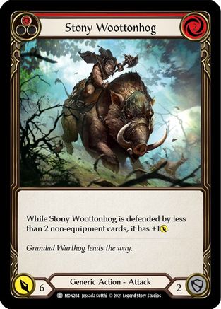 Stony Woottonhog (Red) (MON284) - Monarch Unlimited Edition