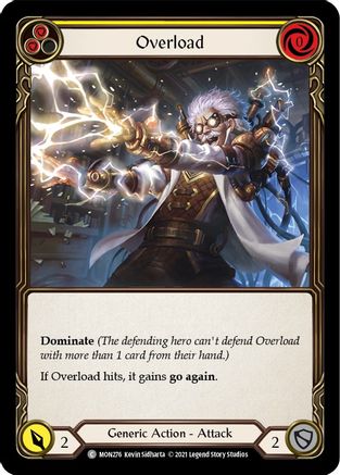 Overload (Yellow) (MON276) - Monarch 1st Edition Rainbow Foil