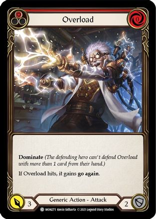 Overload (Red) (MON275) - Monarch 1st Edition Rainbow Foil