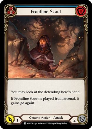 Frontline Scout (Blue) (MON274) - Monarch 1st Edition
