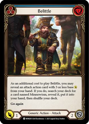 Belittle (Blue) (MON268) - Monarch Unlimited Edition Rainbow Foil